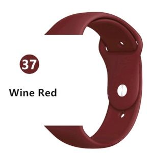 NEW[BAND] Wine Red Sport Silicone For Apple Watch